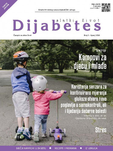 Diabetes : slatki život : glasilo Hrvatskog saveza dijabetičkih udruga : 3(2018) / glavna urednica Zrinka Mach.
