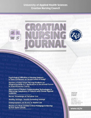 Croatian nursing journal : 3,2(2019) / glavna urednica, editor in chief Snježana Čukljek.