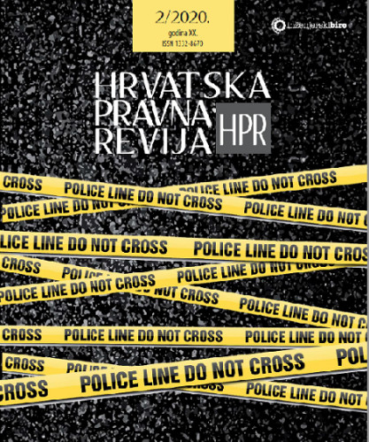 Hrvatska pravna revija  : časopis za promicanje pravne teorije i prakse : 20, 2(2020)  / glavni urednik Alen Bijelić.