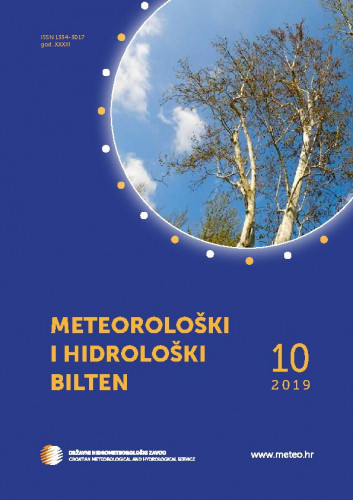 Meteorološki i hidrološki bilten : 33,10(2019) / glavna i odgovorna urednica Branka Ivančan-Picek.