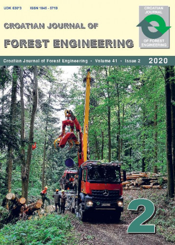 Croatian journal of forest engineering : 41,2 (2020) journal for theory and application of forestry engineering / editor-in-chief, glavni urednik Tibor Pentek, Tomislav Poršinsky.