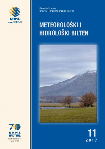 Meteorološki i hidrološki bilten : 31,11(2017) / glavna i odgovorna urednica Branka Ivančan-Picek.