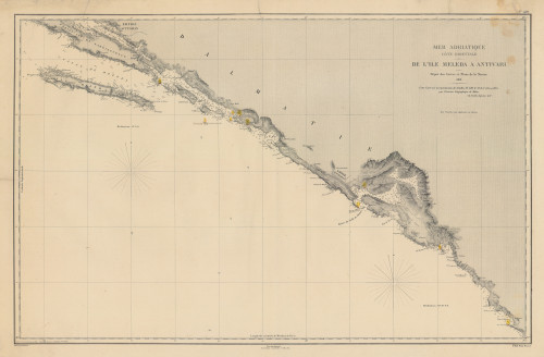 Mer Adriatique côte orientale de l'ile Meleda a Antivari   : No. 2316.  / [Alexandre Edmond] Ploix.