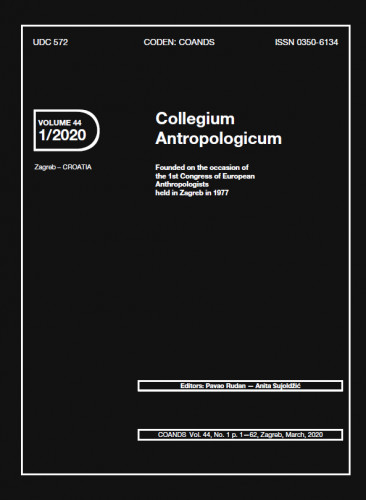 Collegium antropologicum : journal of the Croatian Anthropological Society / editors-in-chief Pavao Rudan, Anita Sujoldžić.