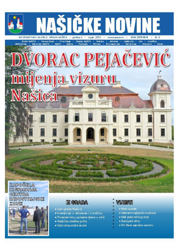 Našičke novine  : informativno glasilo grada Našica : 2,6 (2023) / glavni urednik Ivona Ćosić.