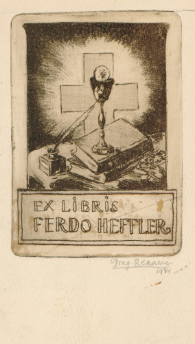 Ex libris Ferdo Heffler  / Drag. [Dragutin] Renarić
