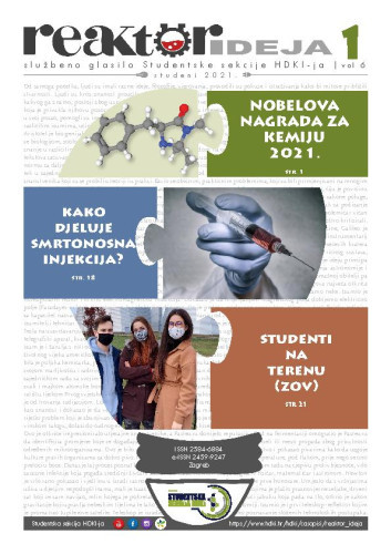 Reaktor ideja :  : službeno glasilo Studentske sekcije HDKI : 6,1(2021) / glavna urednica Dubravka Tavra.