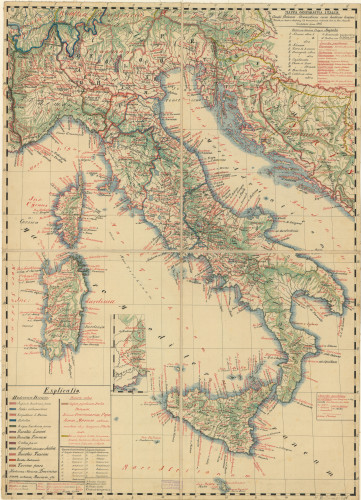 Mappa comparativa Italiae : Claudii Ptolomaei Alexandrini cum hodierno tempore / delineata per Carolum Kipferling ; indicante Ant. Accurti.