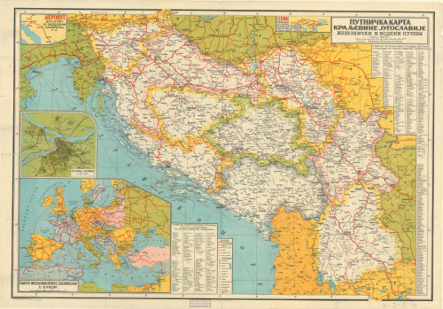 Putnička karta Kraljevine Jugoslavije :