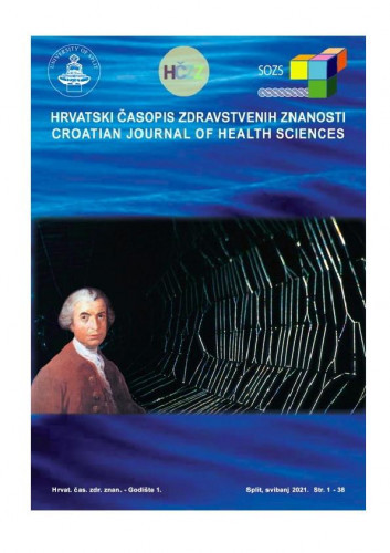 Hrvatski časopis zdravstvenih znanosti = Croatian journal of health science : 1,1(2021) / glavni uredni Vjekoslav Krželj.