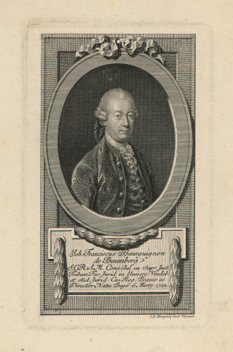 Joh. Franciscus Bourguignon de Baumberg / J. [Johann] E. [Ernst] Mansfeld.