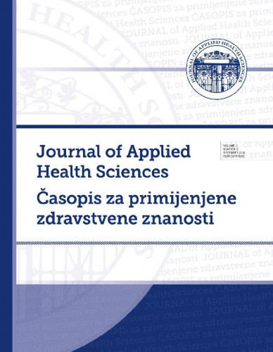 Journal of applied health sciences = Časopis za primijenjene zdravstvene znanosti : 2,2(2016) / glavna urednica, editor-in-chief Lana Mužinić.