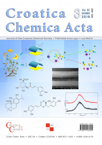 Croatica chemica acta :  92,3(2019) / editor-in-chief Olga Kronja.