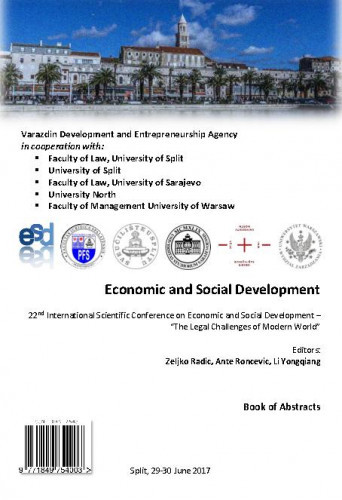 Economic and social development : book of abstracts : 22(2017) / ... International Scientific Conference
