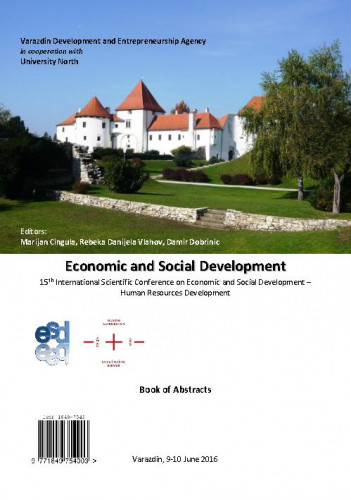 Economic and social development : book of abstracts : 15(2016) / ... International Scientific Conference