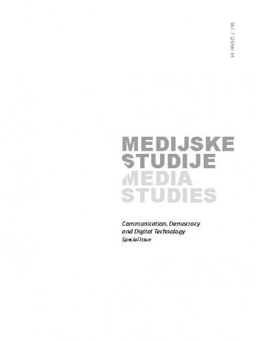 Medijske studije = Media studies 7,14(2016) / glavna urednica, editor-in-chief Viktorija Car