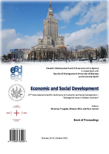 Economic and social development : book of proceedings : 17(2016) / ... International Scientific Conference on Economic and Social Development