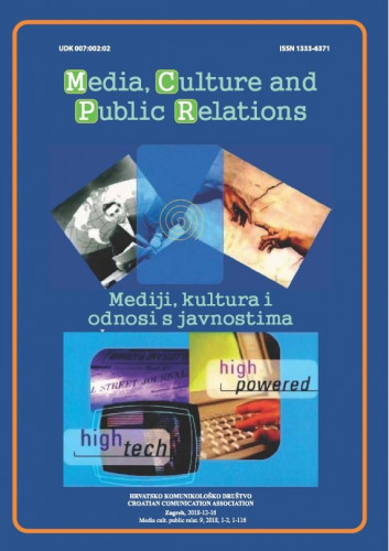 Media, culture and public relations = Mediji, kultura i odnosi s javnostima : 9,1-2(2018) / glavni i odgovorni urednik, editor-in-chief Mario Plenković.