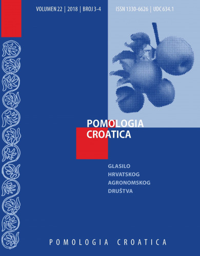 Pomologia Croatica : glasilo Hrvatskog agronomskog društva : 22,3-4(2018) / glavni i odgovorni urednik, editor-in-chief Zlatko Čmelik.