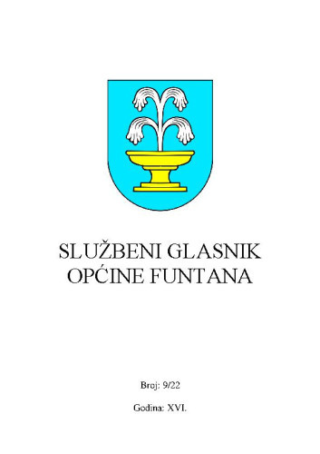 Službeni glasnik Općine Funtana : 16, 9(2022)  / odgovorni urednik Sara Klarić.