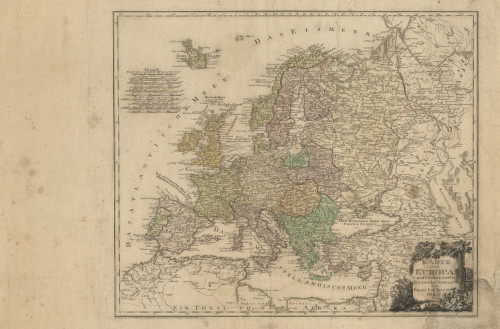 Karte von Europa  : nach d'Anville und Has / neu verzeichnet und herausgegeben von Franz Joh. Jos. von Reilly ; gestochen von Kil. Ponheimer