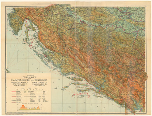 Freytag-Berndt's Generalkarte von Dalmatien, Bosnien und Herzegovina