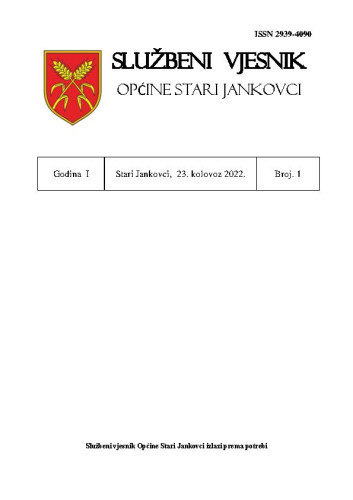 Službeni vjesnik Općine Stari Jankovci : 1,1(2022) /