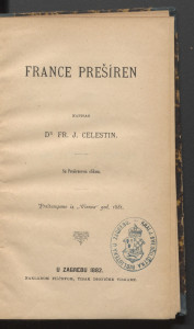 Franc Prešíren  : sa Prešírenovom slikom / napisao Fr. J. Celestin