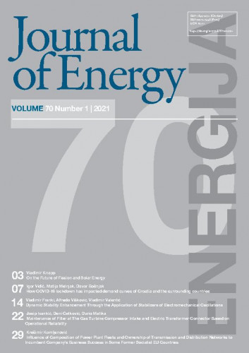 Energija : časopis Hrvatske elektroprivrede : 70,1(2021) / glavni urednik, editor-in-chief Goran Slipac.