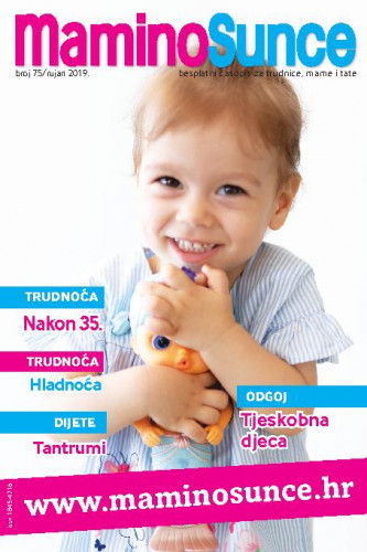 Mamino sunce: besplatni časopis za trudnice, mame i tate : 75(2019) / glavna urednica Andrea Hribar Livada.