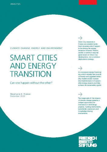 Smart cities and energy transition : can one happen without the other? / Stephanie E. Trpkov.