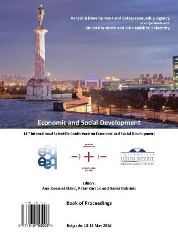 Economic and social development : book of proceedings : 14(2016) / ... International Scientific Conference on Economic and Social Development