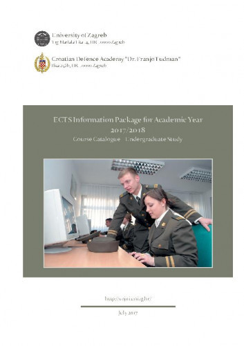 ECTS information package for academic year ... course catalogue – undergraduate study : 2017/2018 / editors Ivica Smojver, Lidija Kos-Stanišić.
