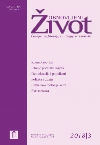 Obnovljeni život časopis za religioznu kulturu : 73, 3(2018) / glavni urednik Tadija Milikić.
