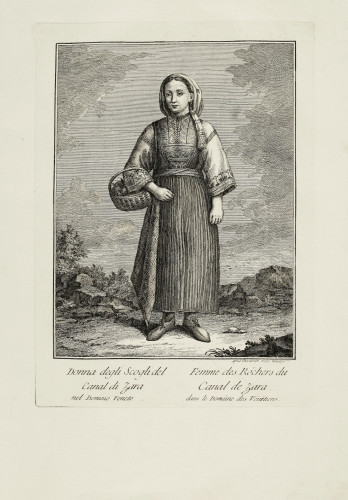 Donna degli Scogli del Canal di Zara = Femme des Rochers du Canal de Zara / Theodorum Viero.