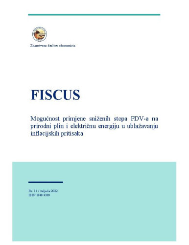 Fiscus : 11(2022)  / glavni urednik Marko Primorac