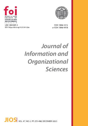 Journal of information and organizational sciences : 47,2(2023)  / editor-in-chief Marina Klačmer Čalopa.