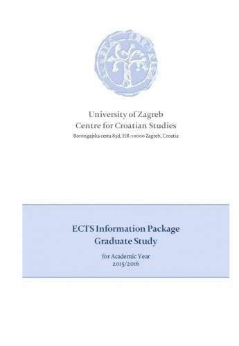 ECTS information package : graduate study / editor Nada Zgrabljić Rotar.