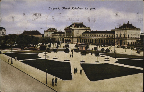 Zagreb   : Glavni kolodvor = La Gare.