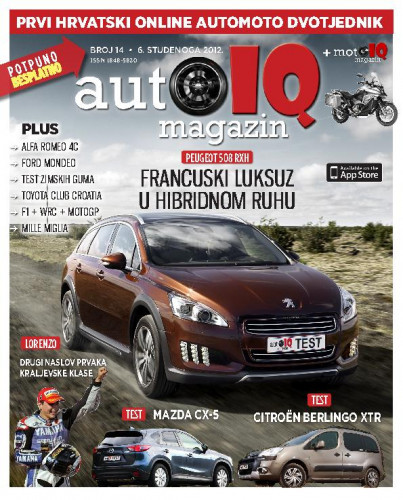 Autoiq magazin : prvi hrvatski online automoto dvotjednik : 14(2012) / glavni i odgovorni urednik Darijan Kosić.