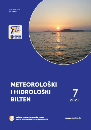 Meteorološki i hidrološki bilten : 36,7(2022) /  glavna i odgovorna urednica Branka Ivančan-Picek.