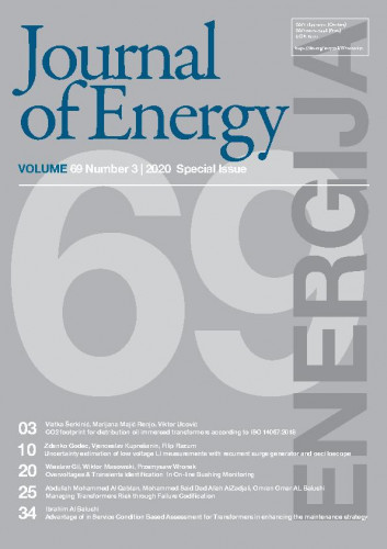 Energija : časopis Hrvatske elektroprivrede : 69, 3, special issue (2020) / glavni urednik, editor-in-chief Goran Slipac.