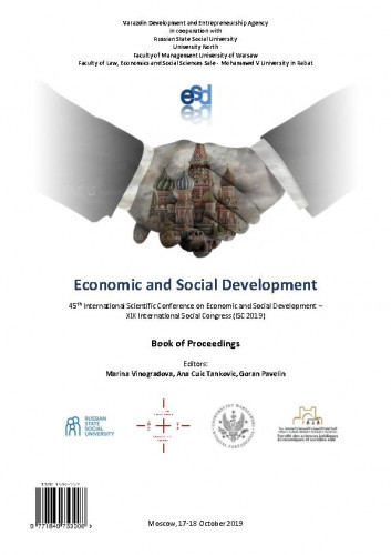 Economic and social development : book of proceedings : 45(2019) / ... International Scientific Conference on Economic and Social Development