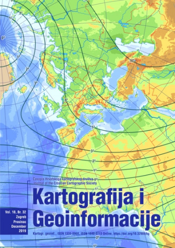 Kartografija i geoinformacije : časopis Hrvatskoga kartografskog društva = journal of the Croatian Geographic Society : 18,32(2019) / glavna i odgovorna urednica Ana Kuveždić Divjak.