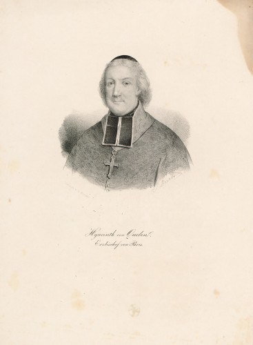 Hyacinth von Quelen : Erzbischop von Paris / A. [August] Kneisel ; [prema crtežu Cäcilie Brandt].