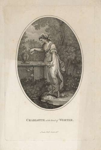 Charlotte at the tomb of Werter   / [prema crtežu Roberta Smirkea].