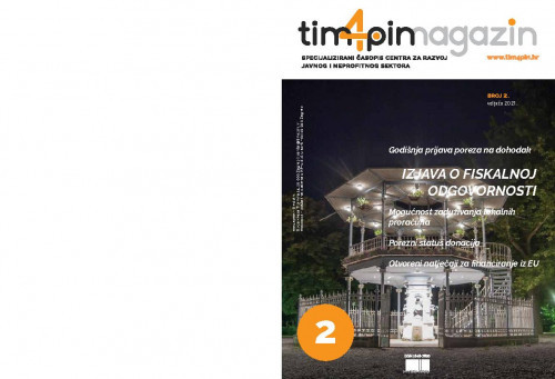 Tim4pin magazin   : specijalizirani časopis Centra za razvoj javnog i neprofitnog sektora : 2(2021)  / glavni urednik Davor Vašiček.