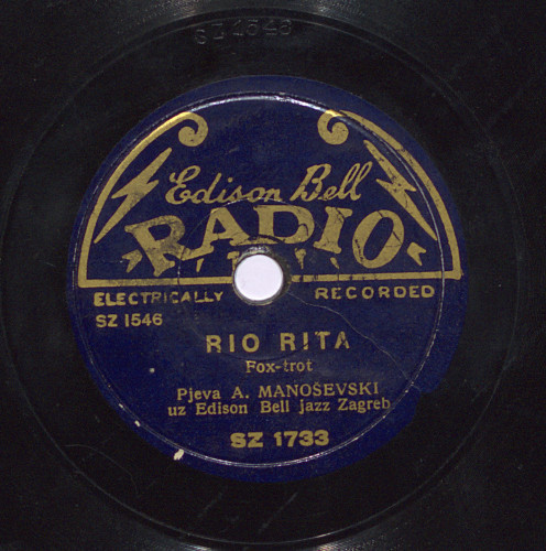 Rio Rita  / pjeva A. Manoševski uz Edison Bell jazz Zagreb. Duelo criolo / svira Orlando orch. Argentina.