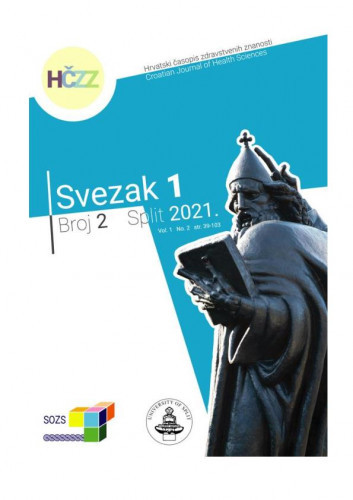Hrvatski časopis zdravstvenih znanosti = Croatian journal of health science : 1,2(2021) / glavni uredni Vjekoslav Krželj.