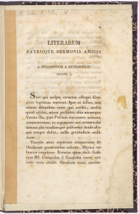 Literarum patriique sermonis amicis A. Mihanovich a Petropolje Croata s. = Znanostih y narodnoga jezika priateljom T. Mihanovich od Petropolja Hervatin